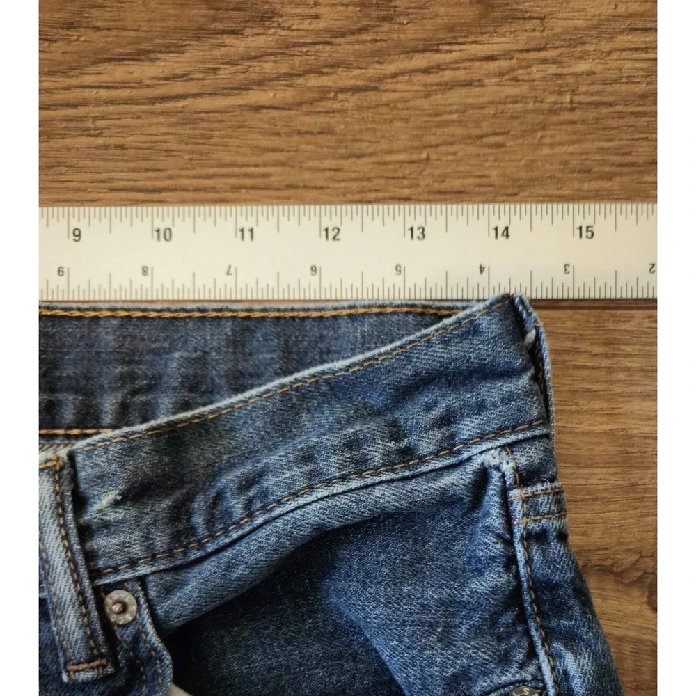 Levis 505 Regular Straight Blue Denim Jeans Mens Tag 30x30 Western